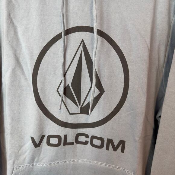 NWT Volcom Men’s Brass Tacks 1.5 Pullover Hoodie Size M Blue Skater Grunge - Picture 3 of 9